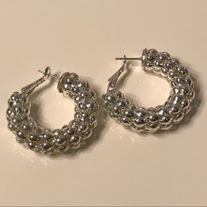 Silver earrings